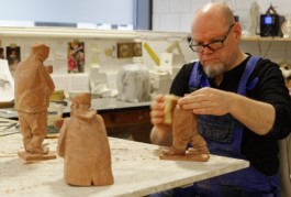 Olaf Stoy bei der Arbeit